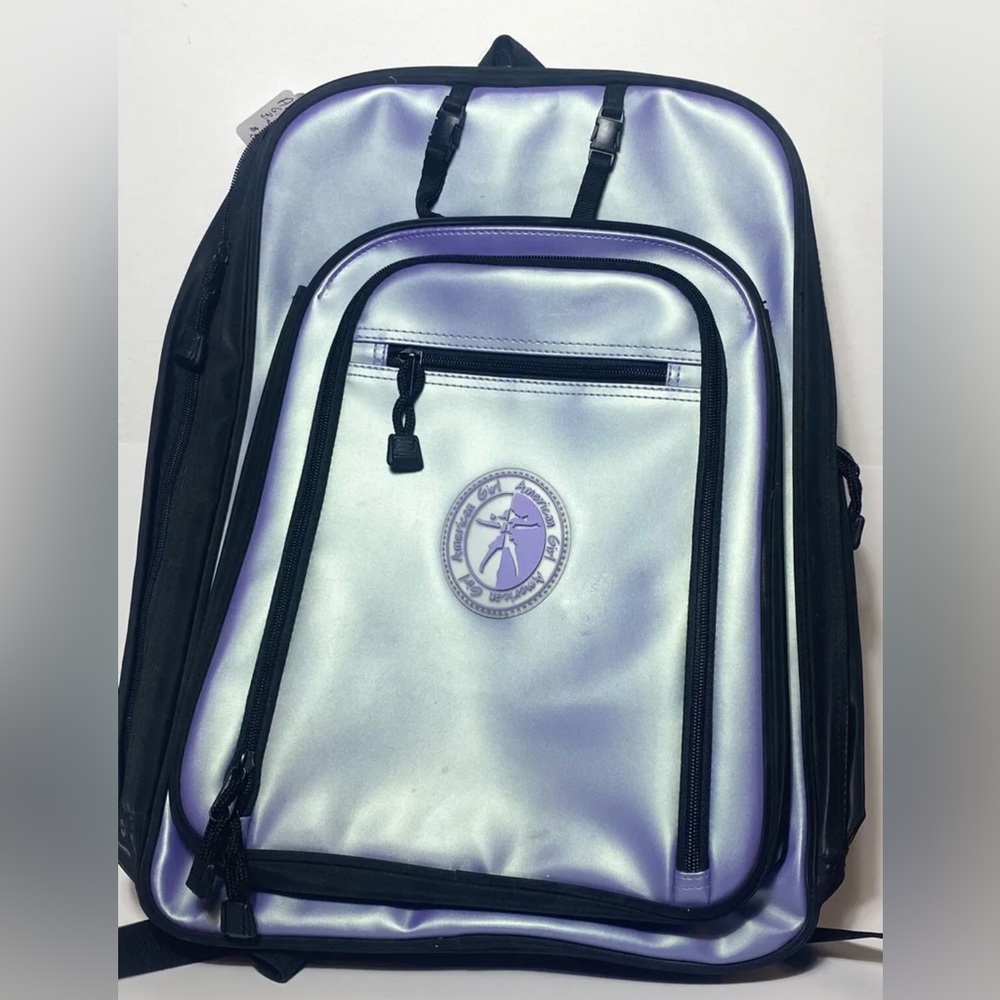 American Girl Retired shimmer Lavender  Purple Travel Backpack Doll Carrier